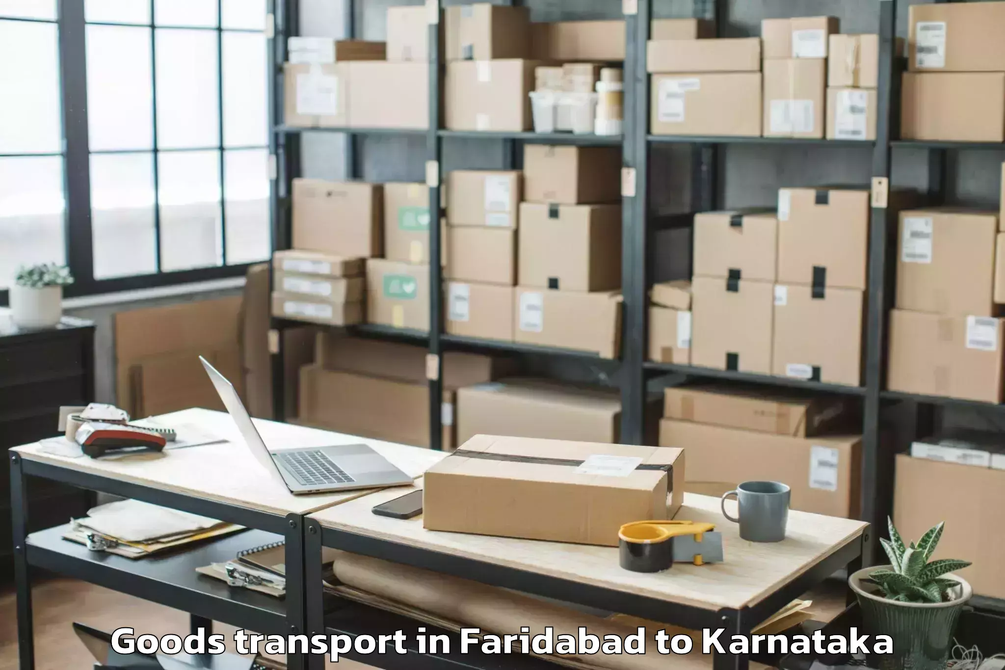 Book Faridabad to Mysore Airport Myq Goods Transport